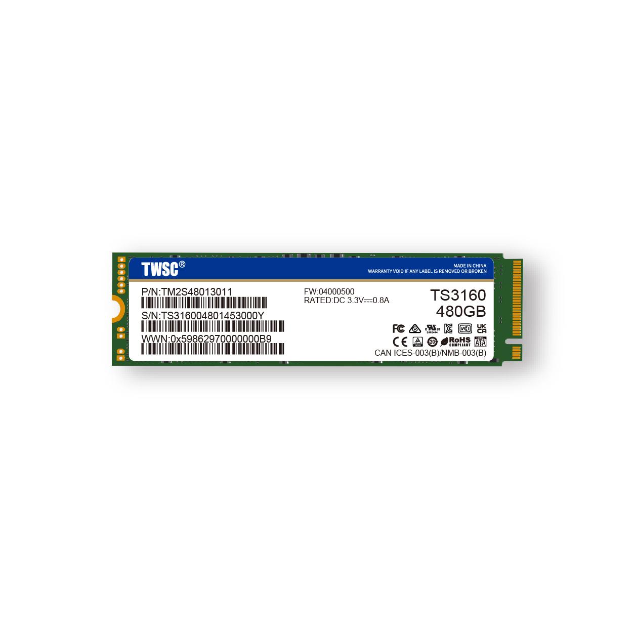 M.2 2280 SATA SSD TS3160