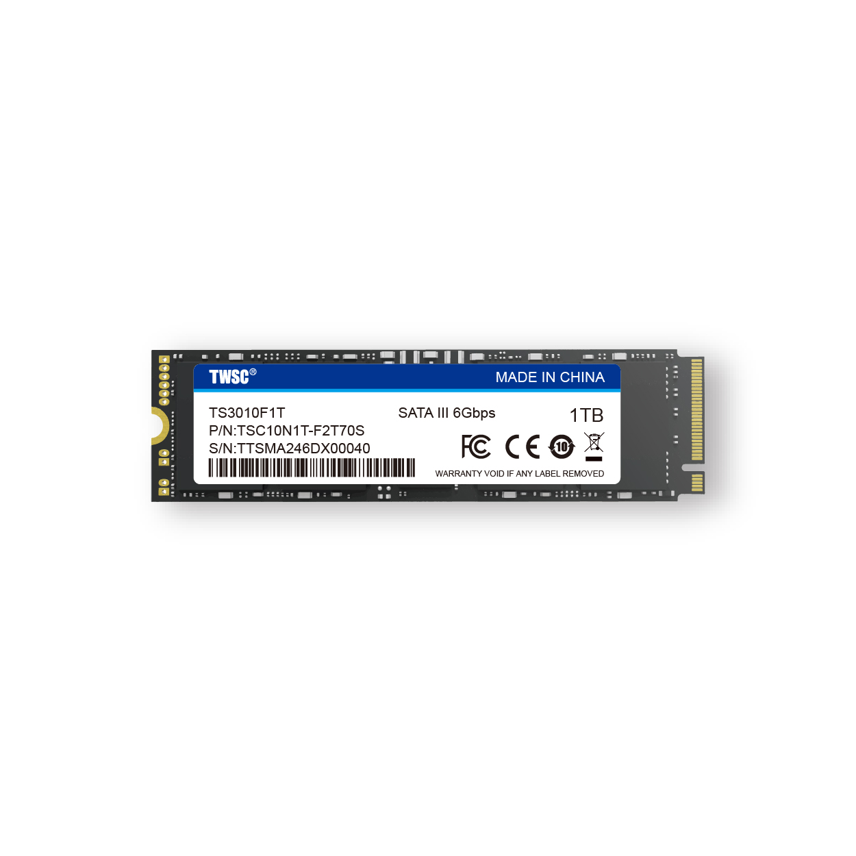 M.2 2280 SATA III SSD TS3010